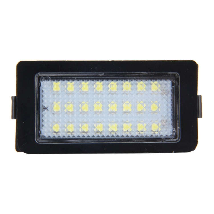 2 PCS Canbus License Plate Light with 24 SMD-3528 Lamps for BMW E38(White Light)