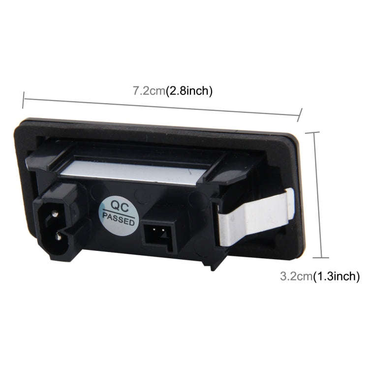 2 PCS License Plate Light with 24 SMD-3528 Lamps for BMW E81/E82/E90/E91/E92/E93/E60/E61/E39 (Whi...