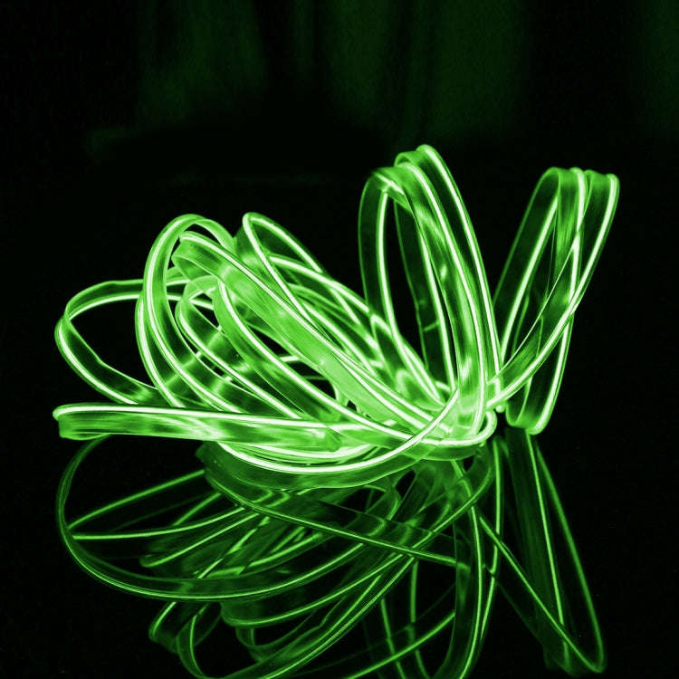 4m Cold Light Flexible LED Strip Light For Car Decoration(Fluorescent Green Light)
