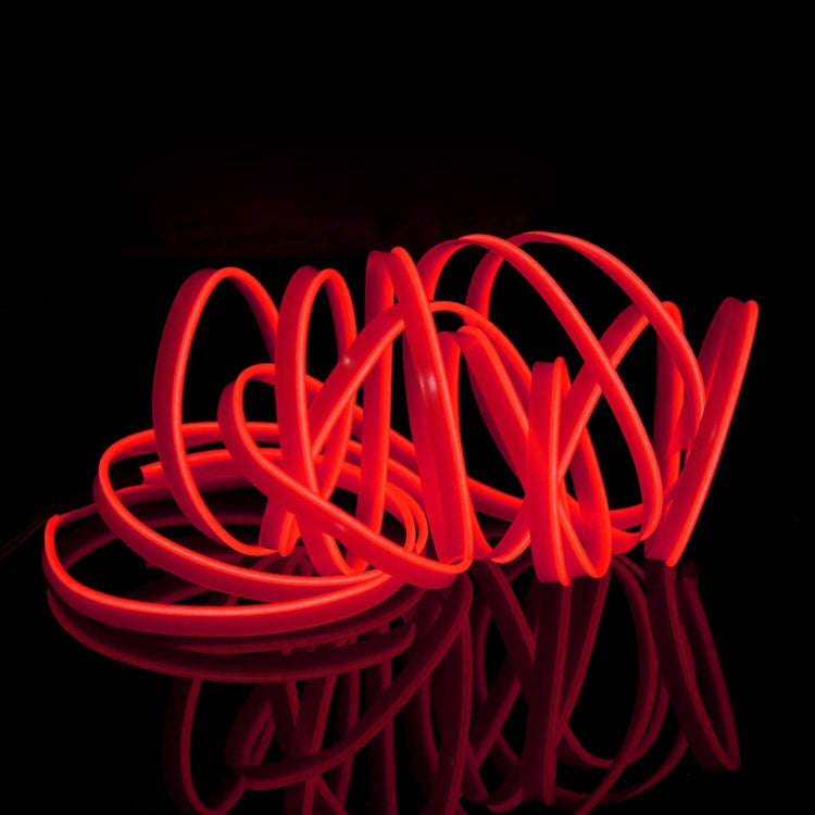 4m Cold Light Flexible LED Strip Light For Car Decoration(Red Light)