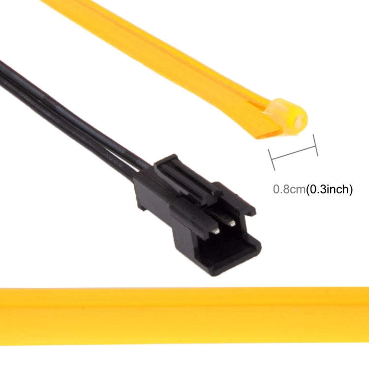 3m Cold Light Flexible LED Strip Light For Car Decoration(Yellow Light)