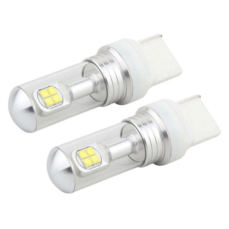 2 PCS 7440 40W 800 LM 6000K Car Turn Light Backup Light Brake Light with 8 Lamps, DC 12V(White Li...