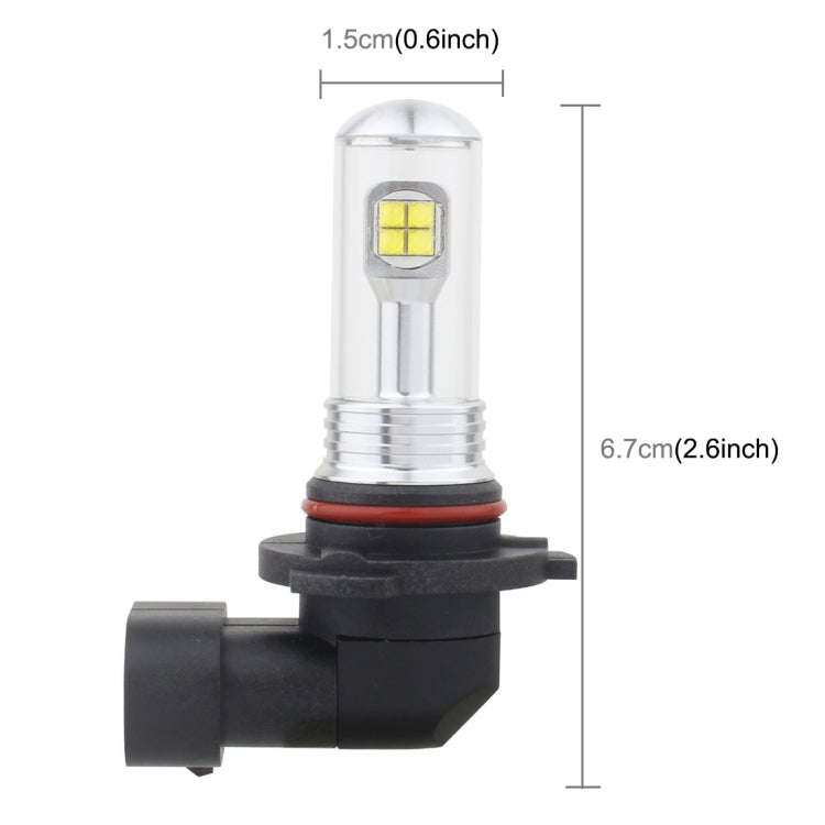 2 PCS  9005 40W 800 LM 6000K 8 LEDs Car Fog Lights, DC 12V(White Light)