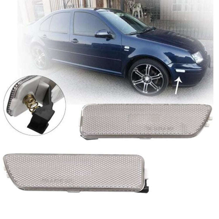 2 PCS Front Bumper Clearance Lights Housing without Bulb Replacement 1JM945071 / 1JM945072 for VW...