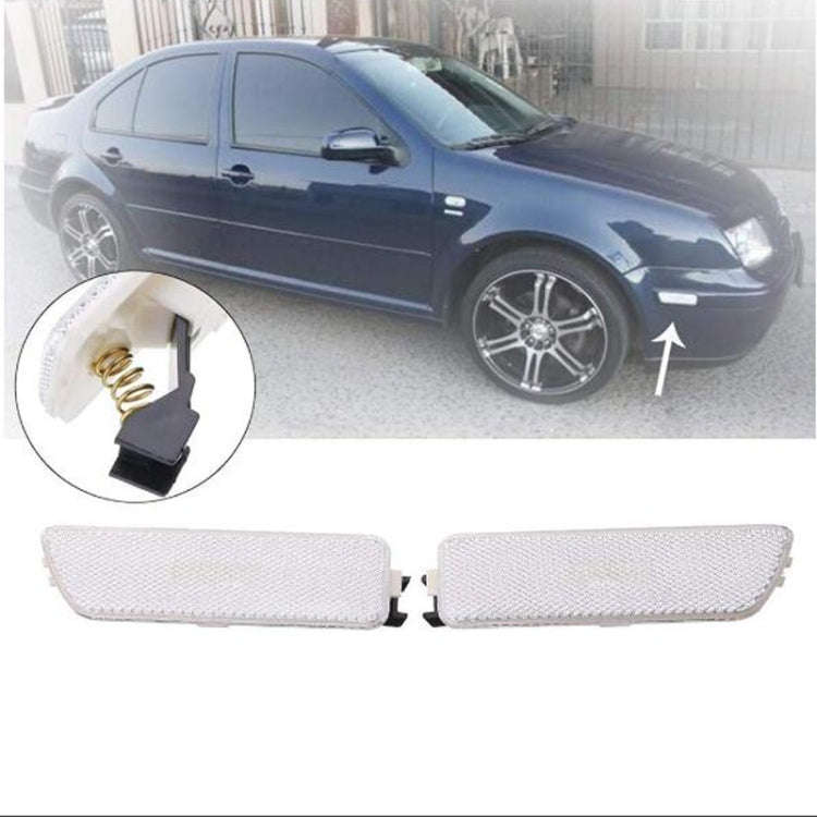 2 PCS Front Bumper Clearance Lights Housing without Bulb Replacement 1JM945071 / 1JM945072 for VW...