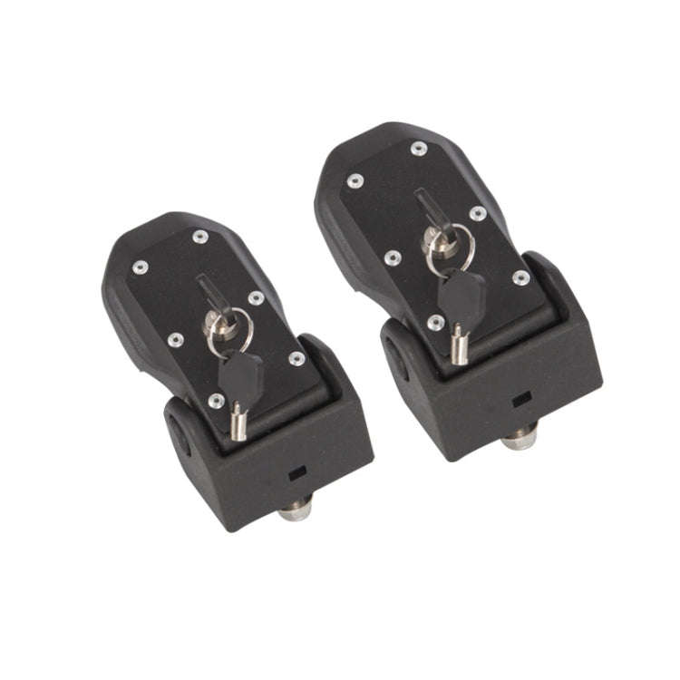 2 PCS Car Anti-Theft Hood Latch Locking Catch Buckle Engine Cover with Lock for Jeep Wrangler JL ...