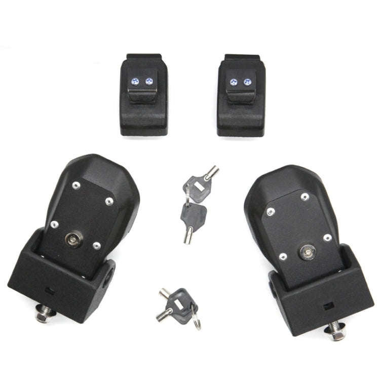 2 PCS Car Anti-Theft Hood Latch Locking Catch Buckle Engine Cover with Lock for Jeep Wrangler JL ...