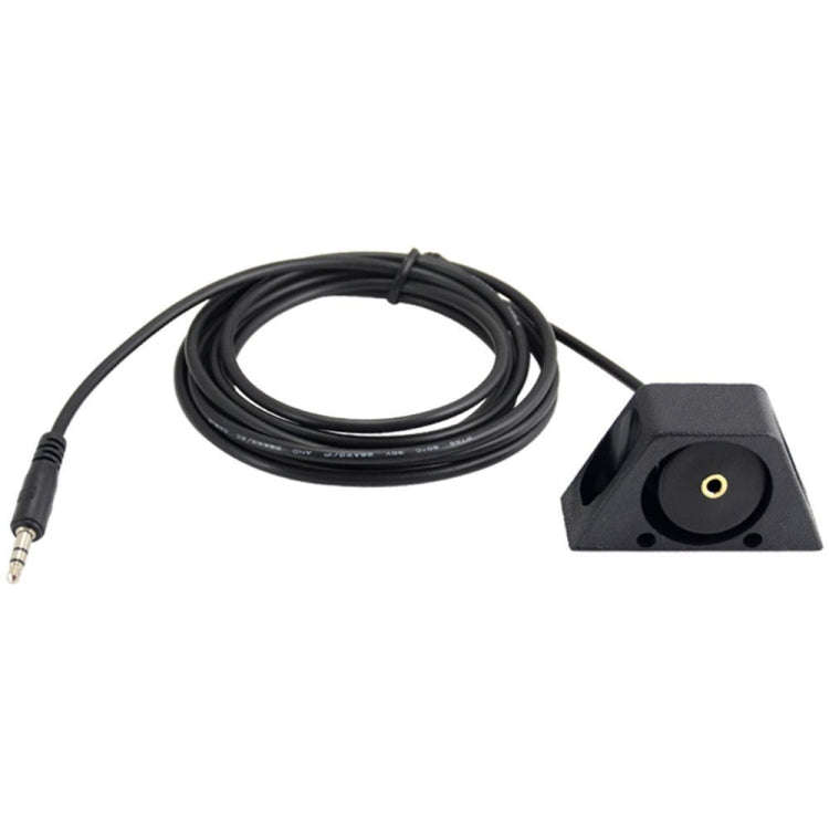 1m Car Truck Dashboard Flush Mount 3.5mm 1/8 AUX Audio Jack Extension Cable Kit(Black)