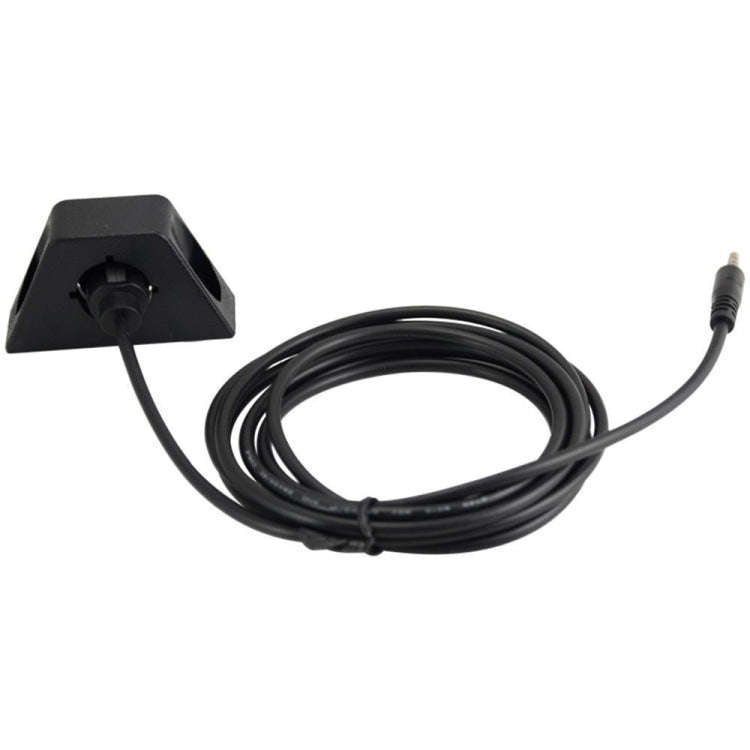 1m Car Truck Dashboard Flush Mount 3.5mm 1/8 AUX Audio Jack Extension Cable Kit(Black)