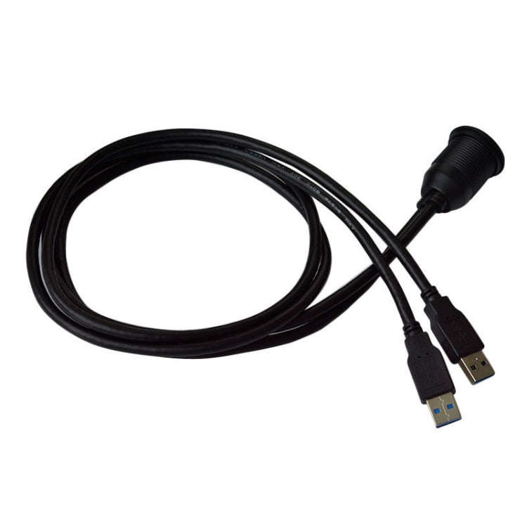 1m Flush Mount USB 3.0 Dock Car Ship Motorcycle Dashboard Panel Male to Female Data Waterproof Ex...