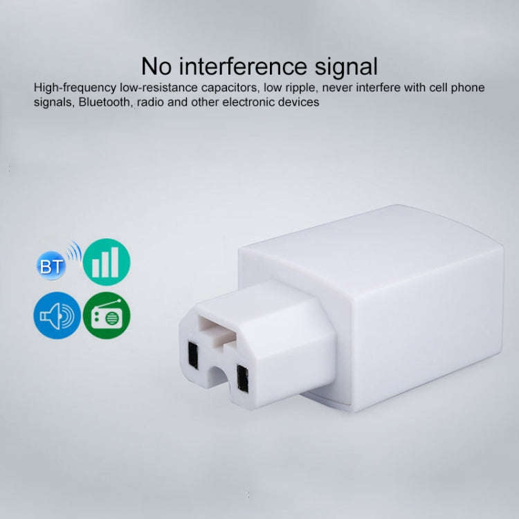 Electrical Motorcycle 36-80V 2A Double Port USB Mobile-phone Charger Adapter (White)