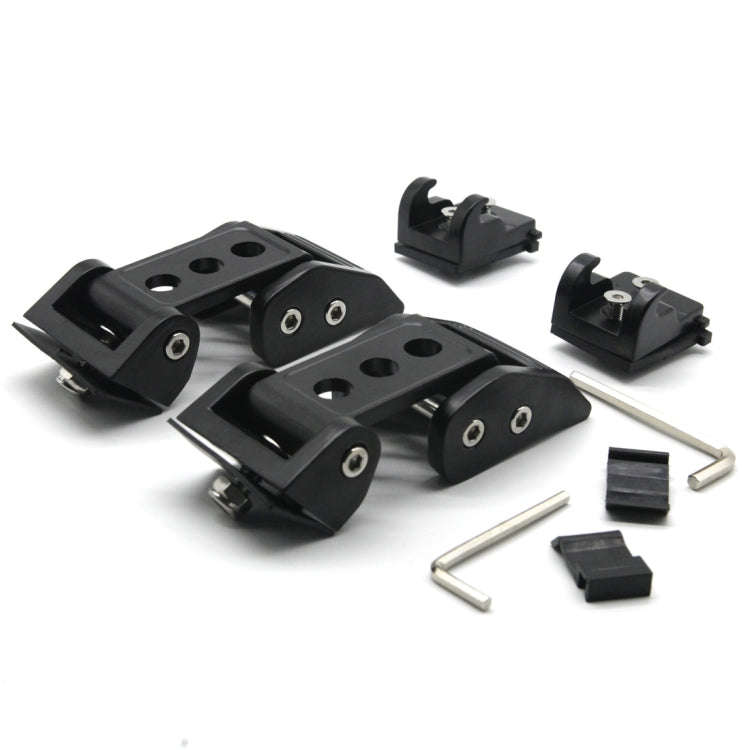 2 PCS Car Three Holes Hood Latch Locking Catch Buckle Engine Cover for Jeep Wrangler JK 2007-2017