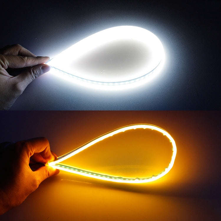 2 PCS 30cm DC12V 4.2W Ultra-thin Car Auto Double Colors Turn Lights / Running Lights, with LED SM...