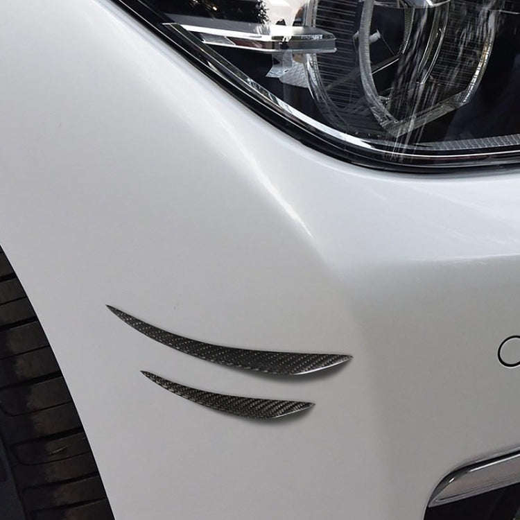 4 PCS Universal Car Carbon Fiber Front Air Knife Decorative Sticker