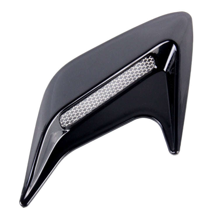 2PCS Plastic Decorative Air Flow Intake Turbo Bonnet Hood Side Vent Grille Cover With Self-adhesi...