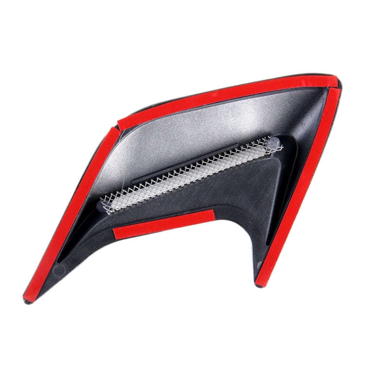 2PCS Plastic Decorative Air Flow Intake Turbo Bonnet Hood Side Vent Grille Cover With Self-adhesi...