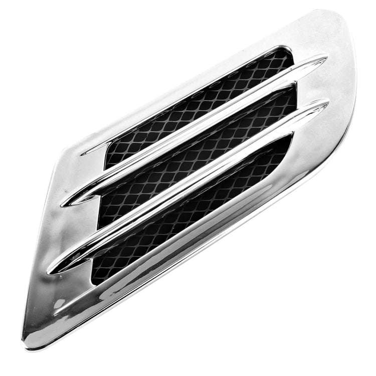 2 PCS Euro Style Plastic Decorative Air Flow Intake Turbo Bonnet Hood Side Vent Grille Cover With...