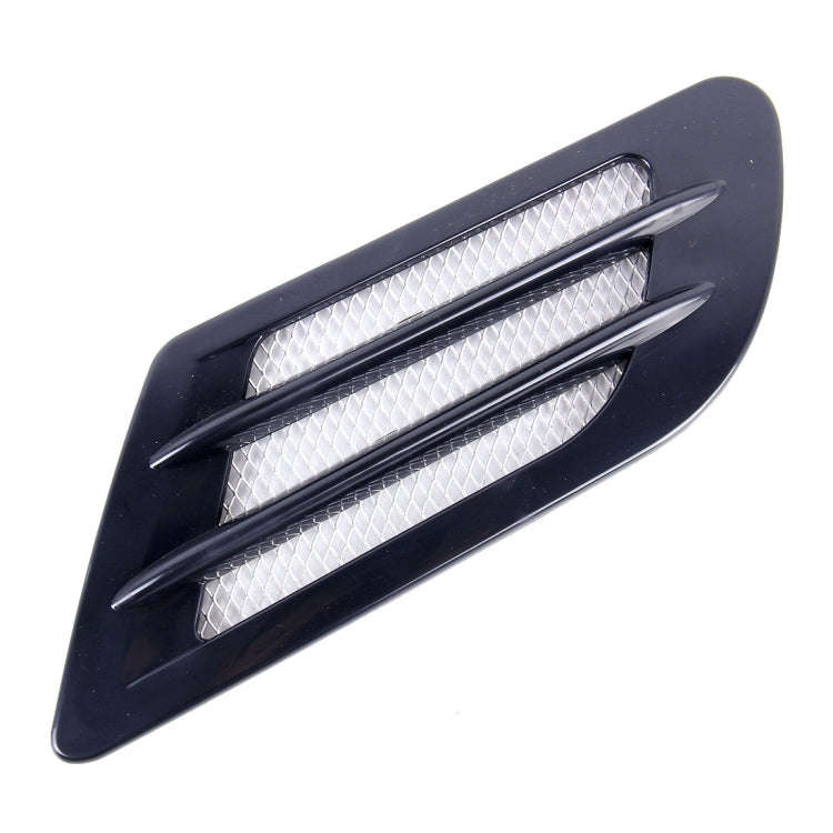 2 PCS Euro Style Metal Decorative Air Flow Intake Turbo Bonnet Hood Side Vent Grille Cover with S...