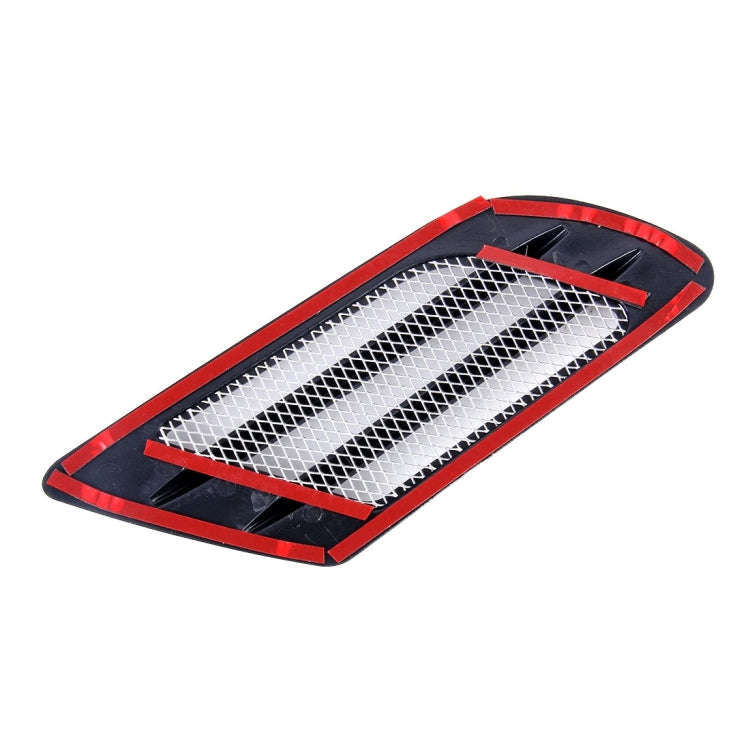2 PCS Euro Style Metal Decorative Air Flow Intake Turbo Bonnet Hood Side Vent Grille Cover with S...