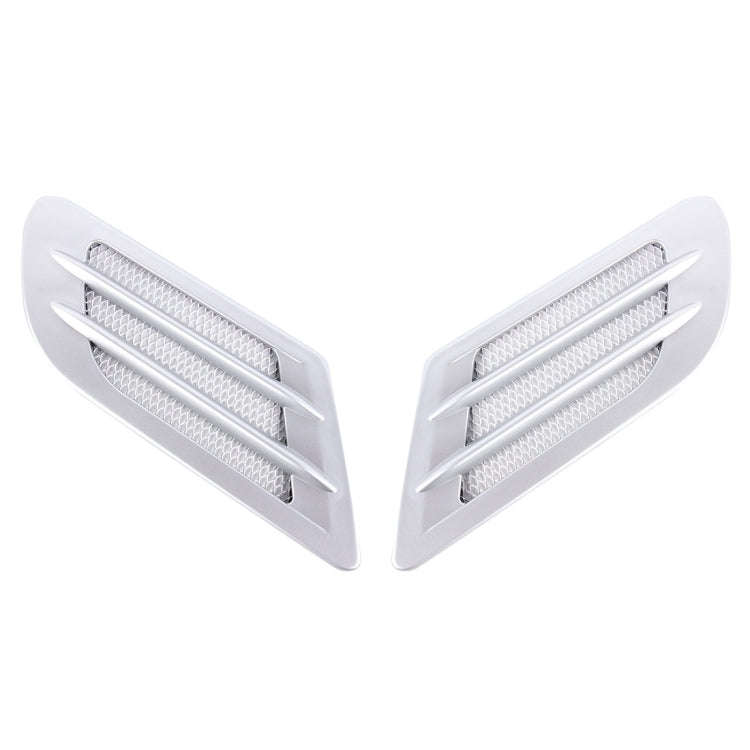 2PCS Euro Style Metal Decorative Air Flow Intake Turbo Bonnet Hood Side Vent Grille Cover With Se...