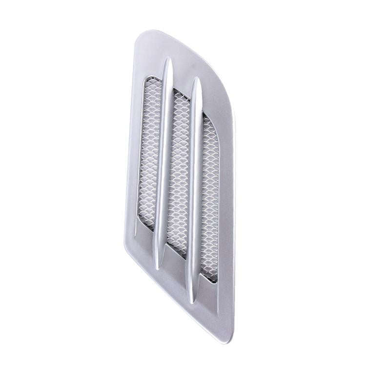 2PCS Euro Style Metal Decorative Air Flow Intake Turbo Bonnet Hood Side Vent Grille Cover With Se...
