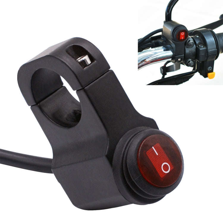 Motorcycle Headlight Auxiliary Light Waterproof Aluminum Alloy Single Flash Switches with Indicat...