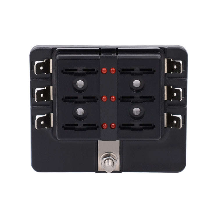 1 in 6 Out Fuse Box PC Terminal Block Fuse Holder Kits with LED Warning Indicator for Auto Car Tr...