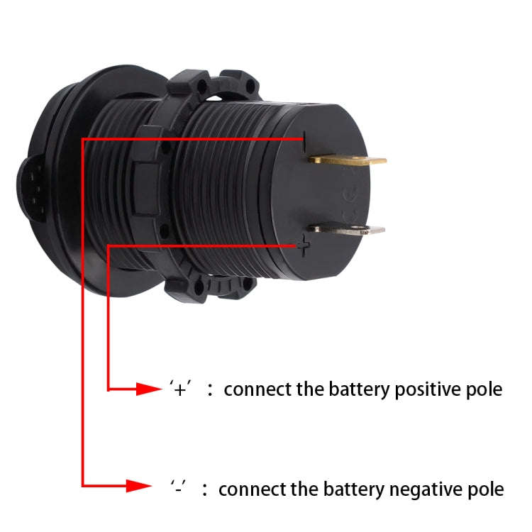 Universal Car Charger 2 Port Power Socket Power Dual USB Charger 5V 4.2A IP66 with Aperture(Orang...