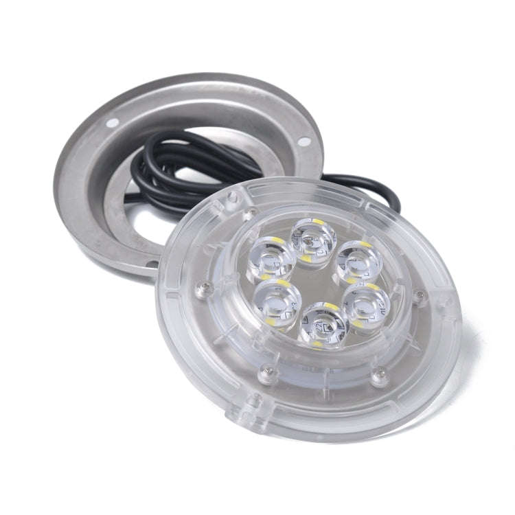 DC 10-30V 12W IP68 316 Stainless 6 LEDs Blue Light Underwater Light Boat High Power Bright for Ma...