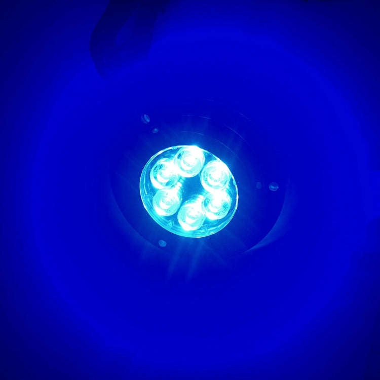DC 10-30V 12W IP68 316 Stainless 6 LEDs Blue Light Underwater Light Boat High Power Bright for Ma...