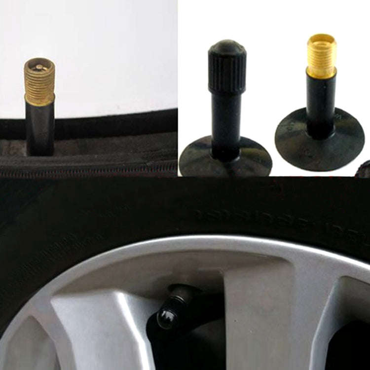 200 PCS Black Tire valve Dust Rubber Cap For Bicycle And Car, Diameter: 10mm(Black)