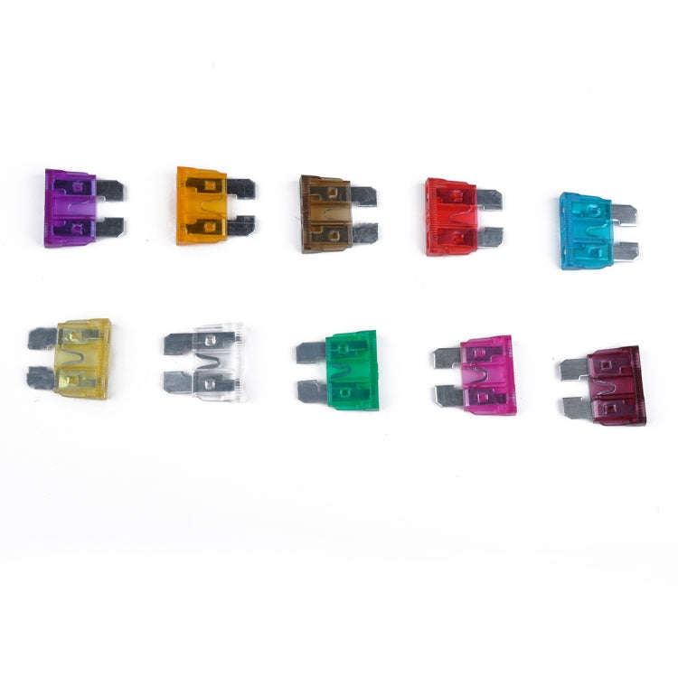 100 PCS Mix Assorted Car Motorcycle Truck Blade Fuse Set 3A 5A 7.5A 10A 15A 20A 25A 30A 35A 40A w...