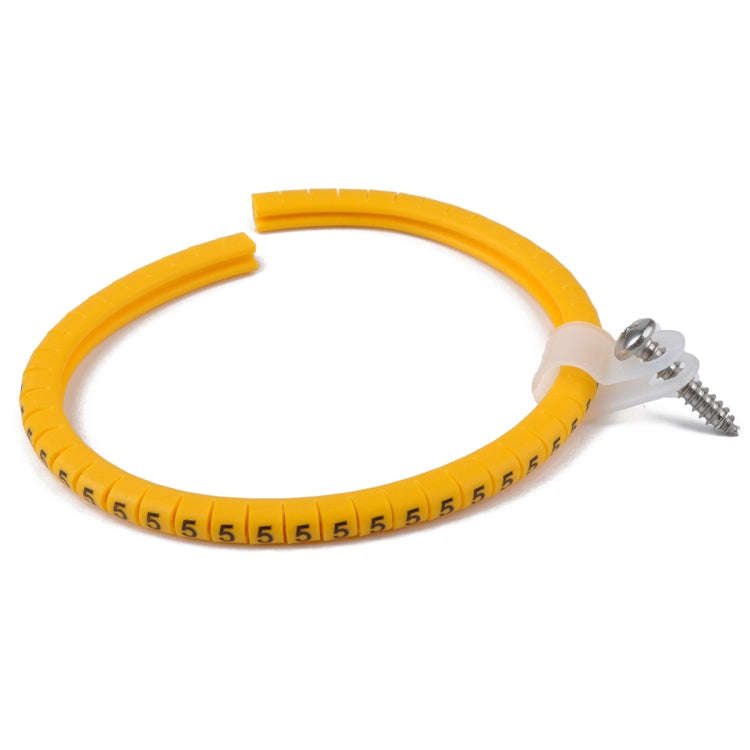 50 PCS 5/16 inch Rope Light R-Style Mounting Clips with Stainless Screws and Number Tube Cable Ma...