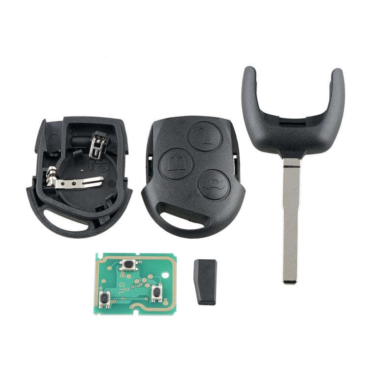 For Ford Focus Intelligent Remote Control Oval Car Key with 63 Chip 40 Bit & Battery, Frequency: ...