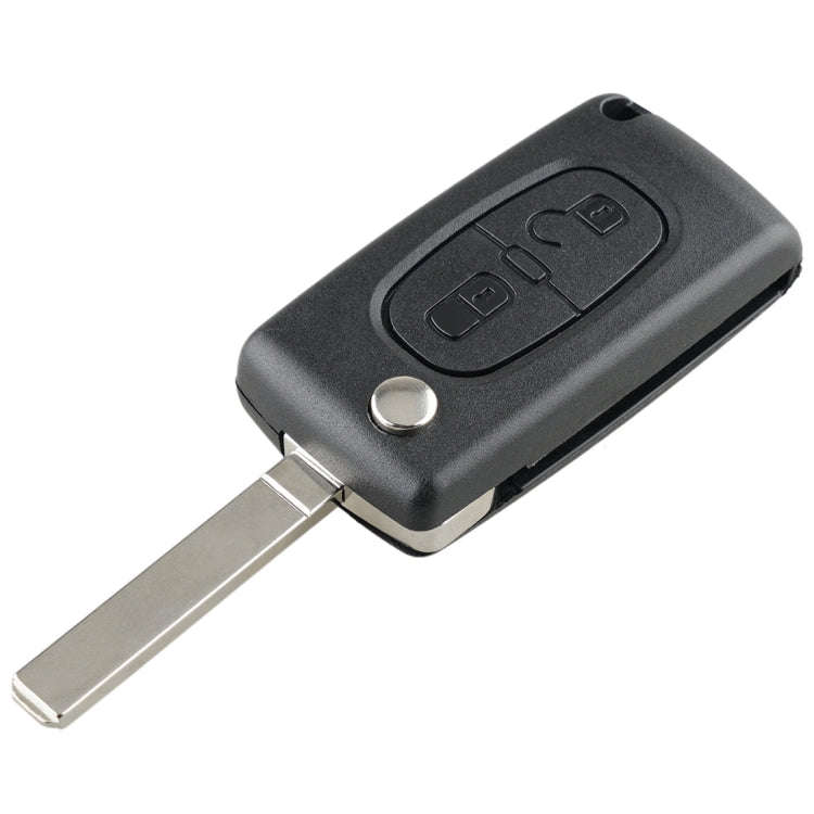 For PEUGEOT 2 Buttons Intelligent Remote Control Car Key with Integrated Chip & Battery & Holder,...