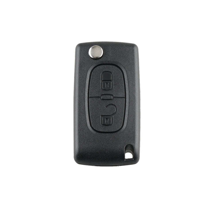 For PEUGEOT 2 Buttons Intelligent Remote Control Car Key with Integrated Chip & Battery & Holder,...