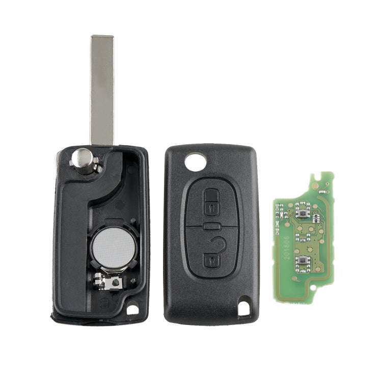 For PEUGEOT 2 Buttons Intelligent Remote Control Car Key with PCF7961 Integrated Chip & Battery &...