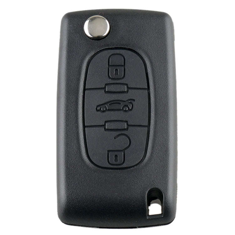 For PEUGEOT 3 Buttons Intelligent Remote Control Car Key with Integrated Chip & Battery & Holder ...