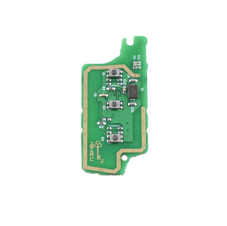 For PEUGEOT 3 Buttons Intelligent Remote Control Car Key with Integrated Chip & Battery & Holder ...