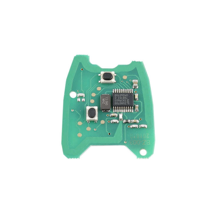 For PEUGEOT 206 2 Buttons Intelligent Remote Control Car Key with Integrated Chip & Battery, Freq...