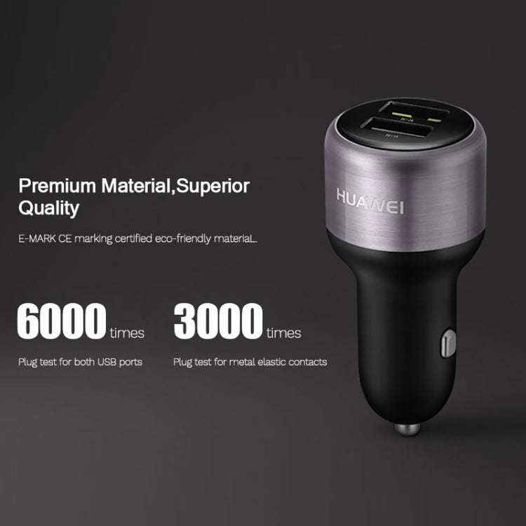 Original Huawei CP31 18W Max Dual USB Port Fast Charging Car Charger (Grey)