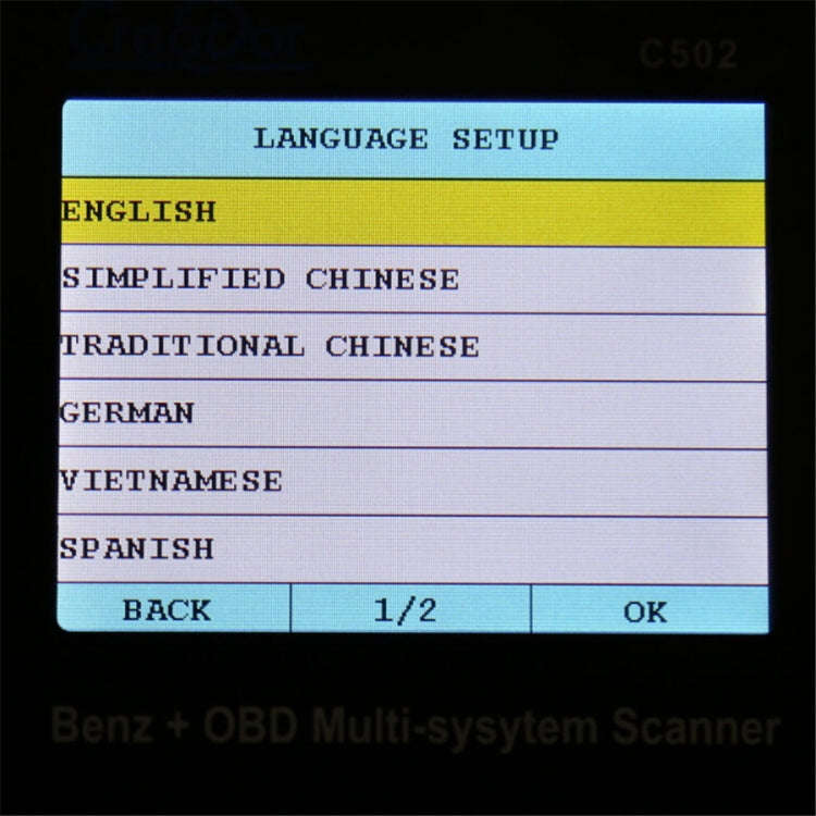Creator C502 V7.6 Car OBD2 Multi-system Scanner Car Diagnostic Tool for Mercedes-Benz before 2016...