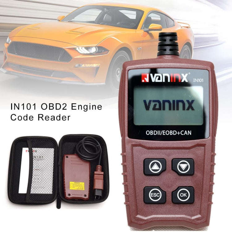 Vaninx IN101 Automotive Scanner Car OBDII / EOBD+ Can Battery Engine Fault Diagnosis Tool Battery...