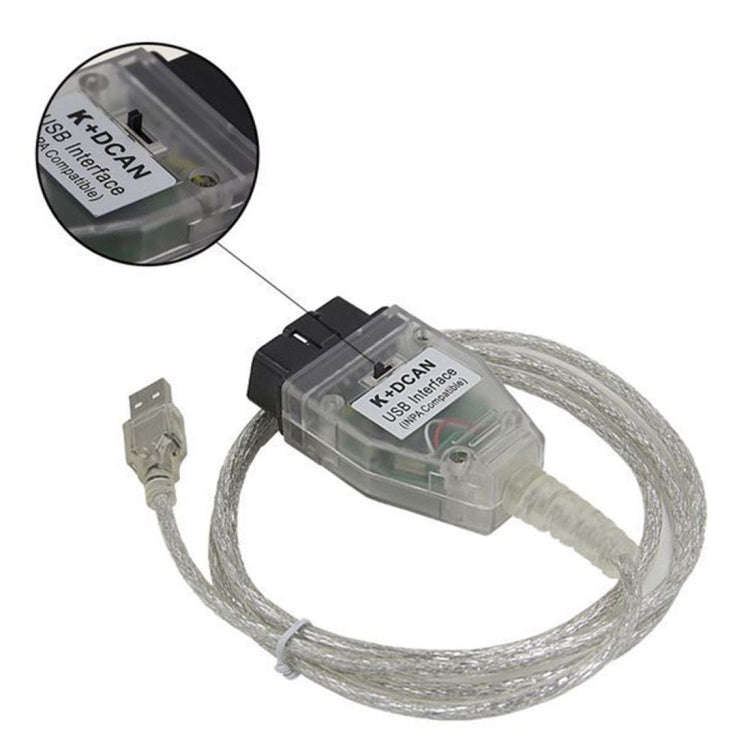 INPA K+CAN with Switch USB Interface Cable for BMW(White