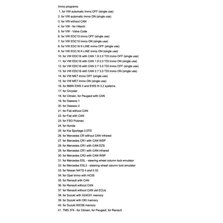 SQU OF68 Universal Car Emulator Signal Reset Immo / Tacho Programs Place ESL Diagnostic Seat Occu...
