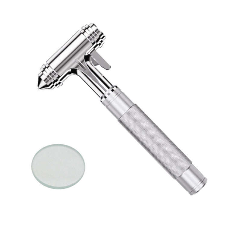 Car Safety Hammer Emergency Escape Seat Belt Cutter Window Breaker Rescue Tool(Silver)(Silver)