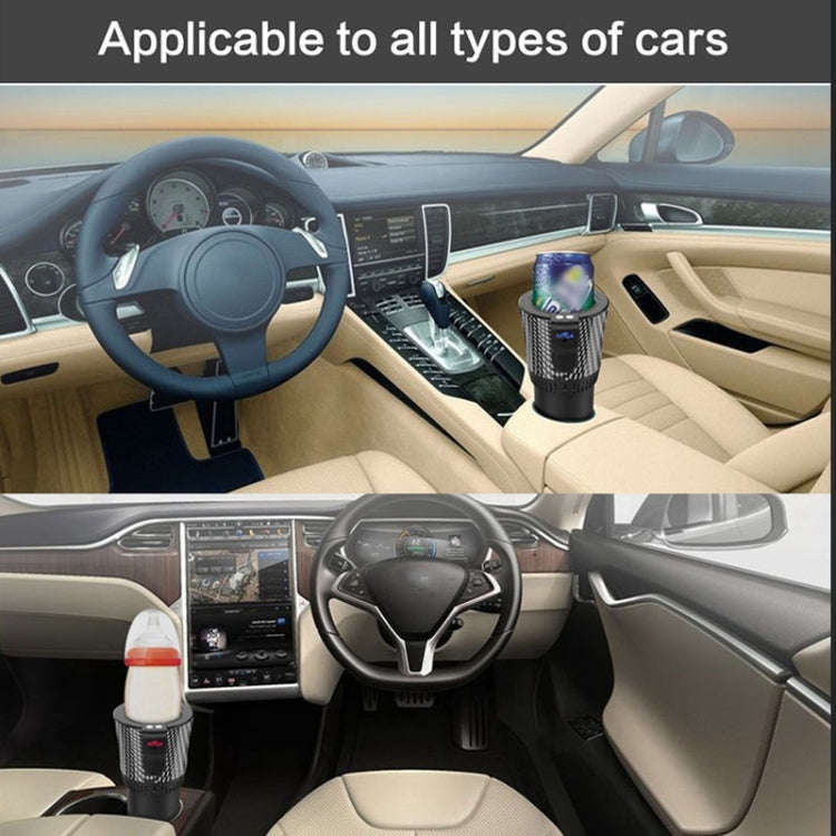 Portable 12V Car Smart Dual-purpose Heating Cooling Cup Holder (Black)