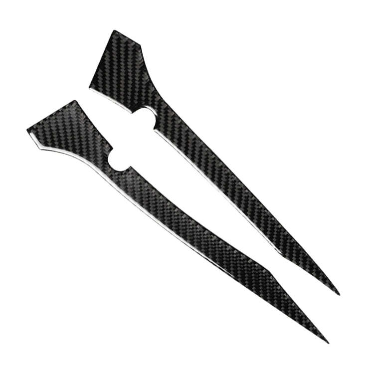 2 PCS Car Carbon Fiber Rearview Mirror Bumper Strip Decorative Sticker for BMW G30 (2018-2019) / ...
