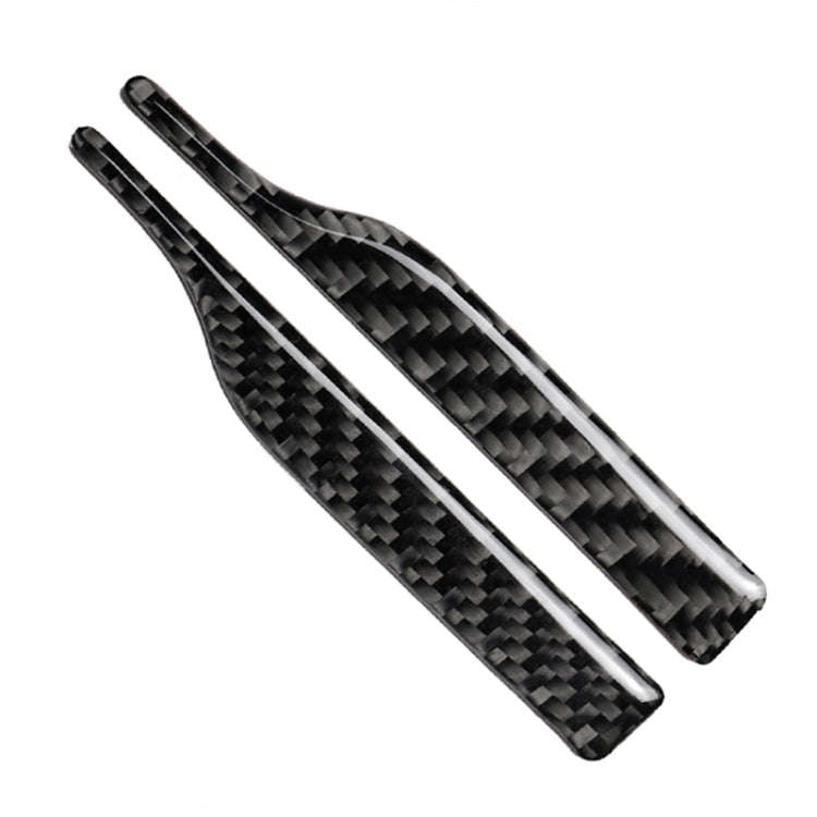 2 PCS Car Carbon Fiber Rearview Mirror Anti-collision Strip Protection Guards Trims Stickers for ...