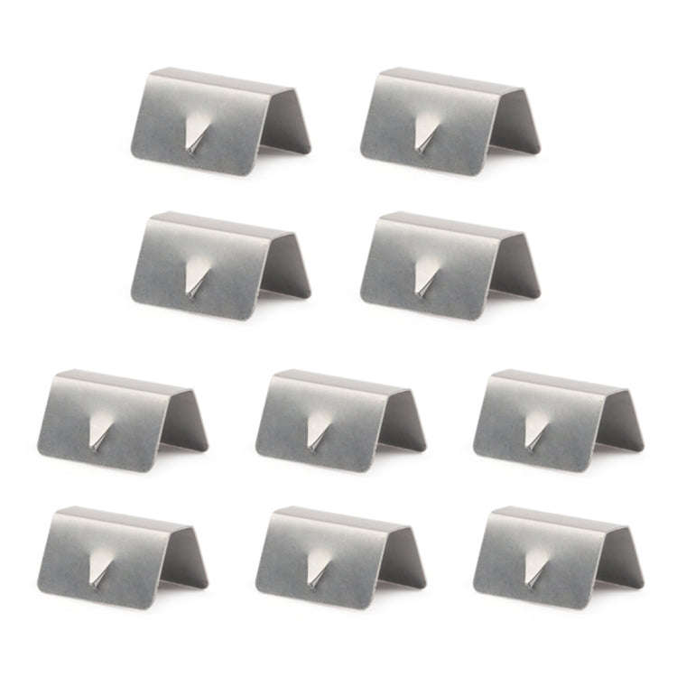 10 PCS Car Windshield Clip Wind / Rain Deflector Channel Metal Buckle for Heko G3
